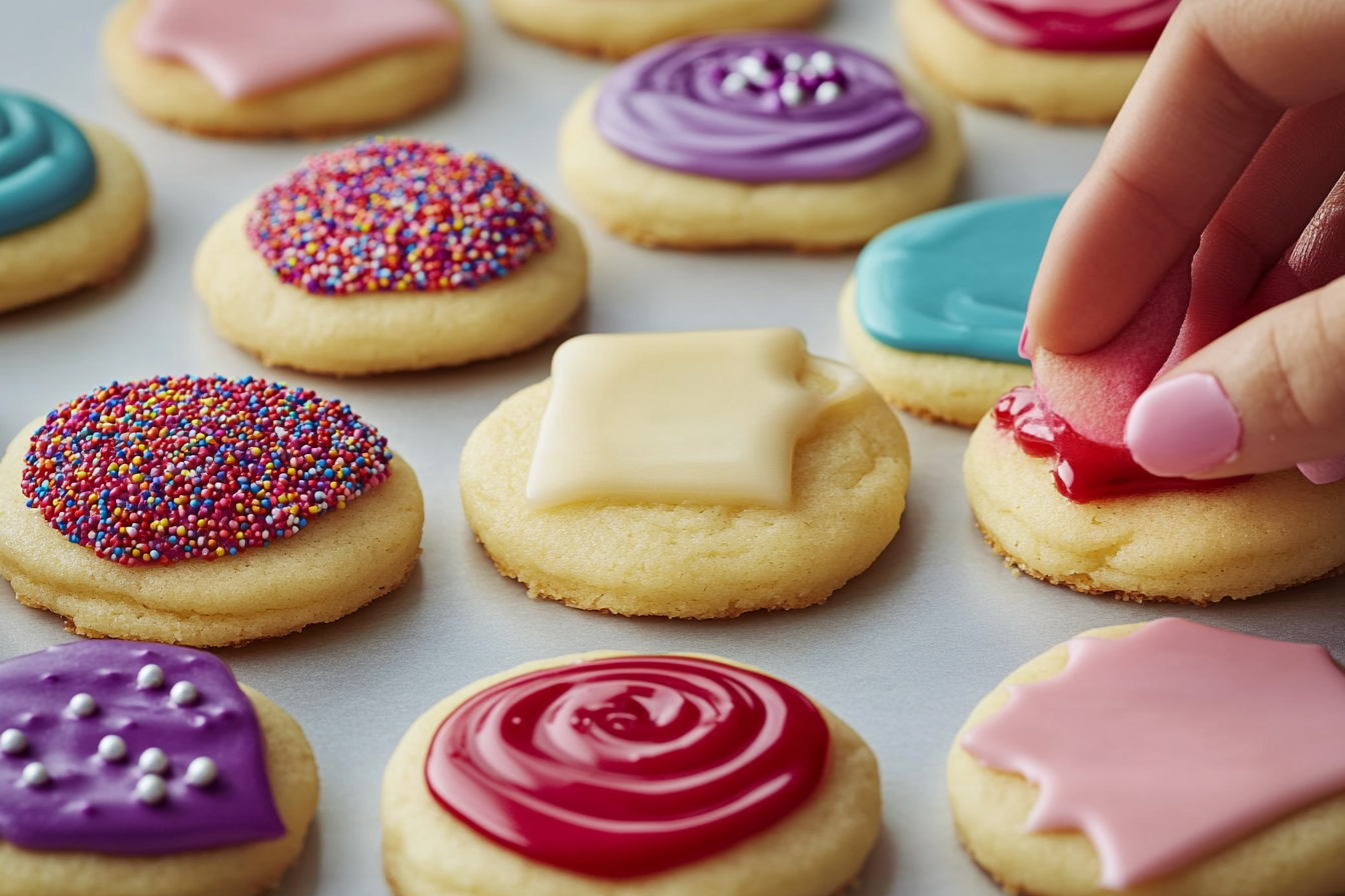 How to add food coloring to cookies