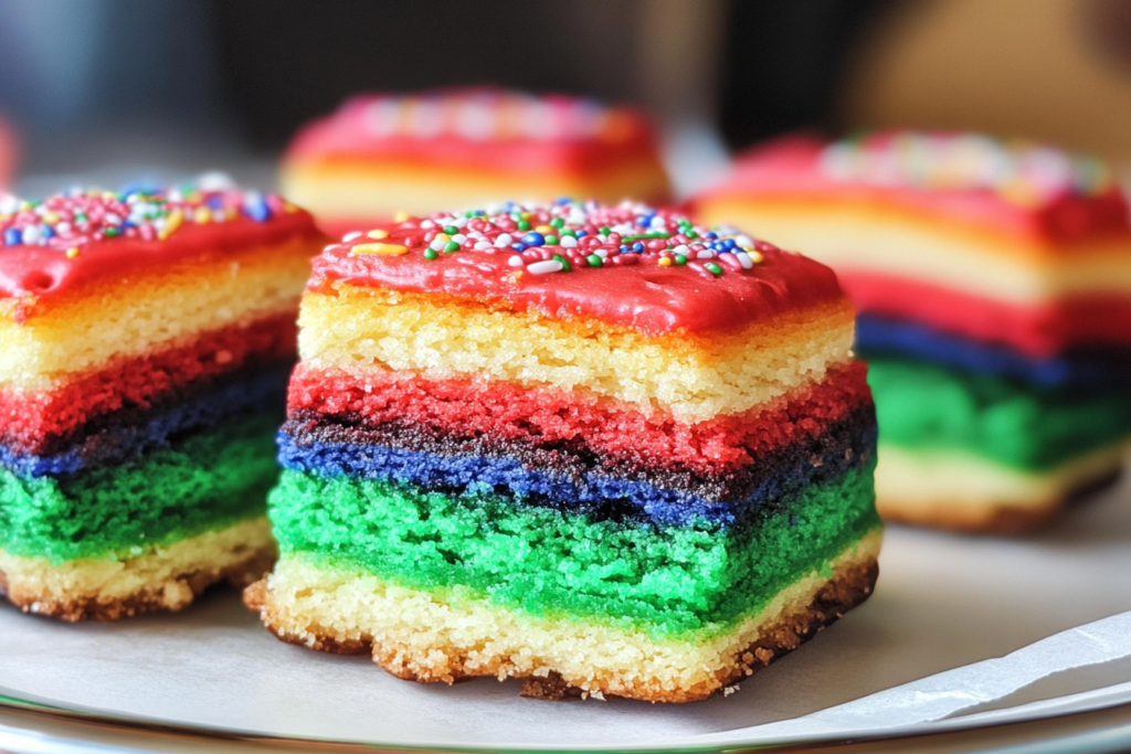 What are rainbow cookies made from?